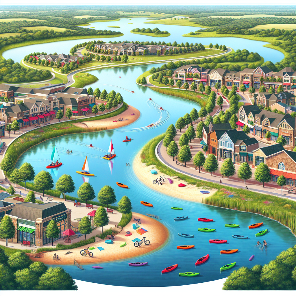 Recreational activities coupled with shopping luxury in the heart of Fairview, Texas, showcasing the natural beauty and cultural charm of the region.